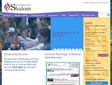 Tablet Screenshot of cong-shalom.org